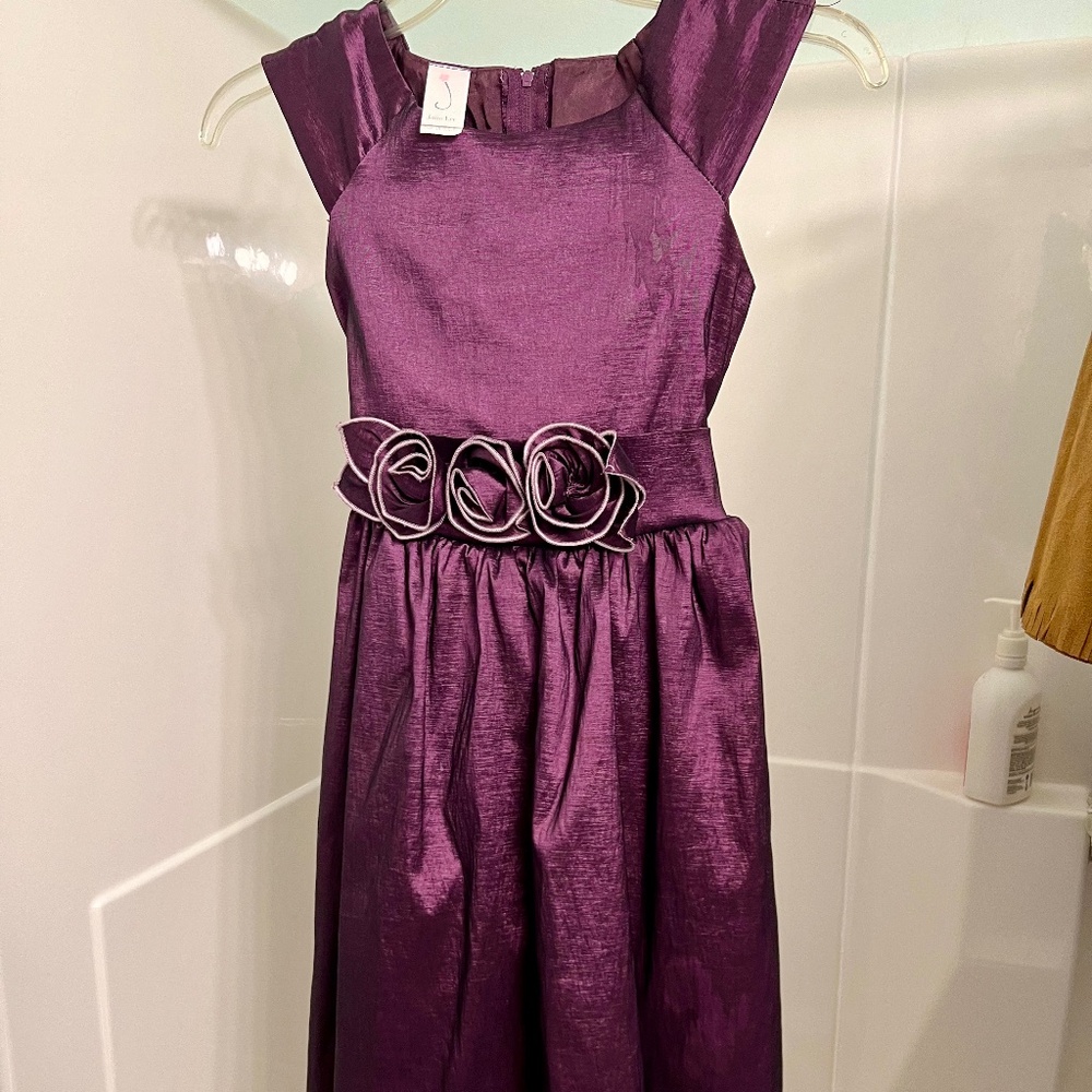 Girls Purple fancy dress Size 10 Made in USA  Vintage